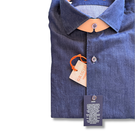 GHERARDI GRIGIO CHAMBRAY SCURO - CINQUANTOTTO PESARO | Negozio di abbigliamento