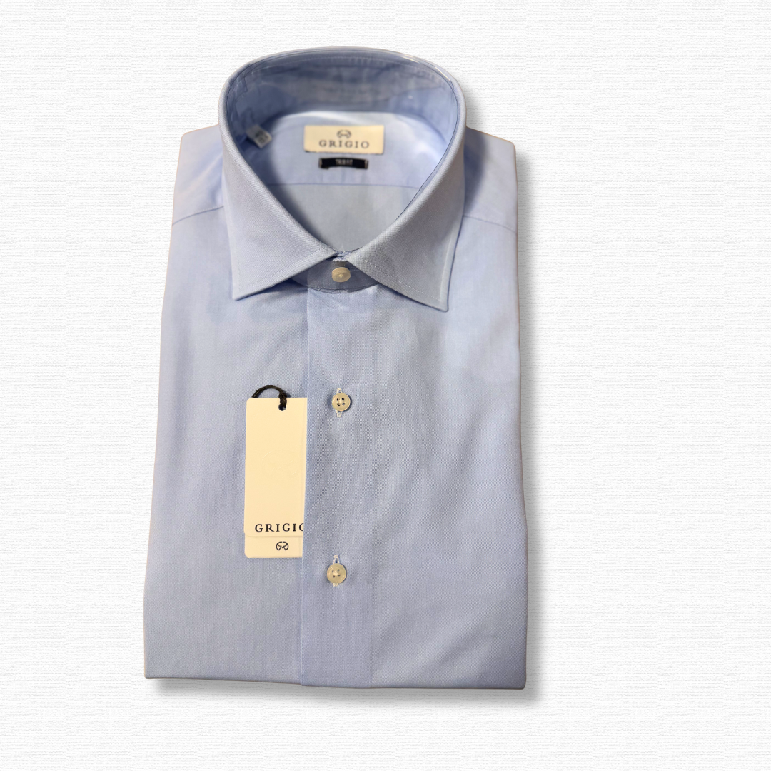 GRIGIO POPELINE AZZURRO - CINQUANTOTTO PESARO | Negozio di abbigliamento