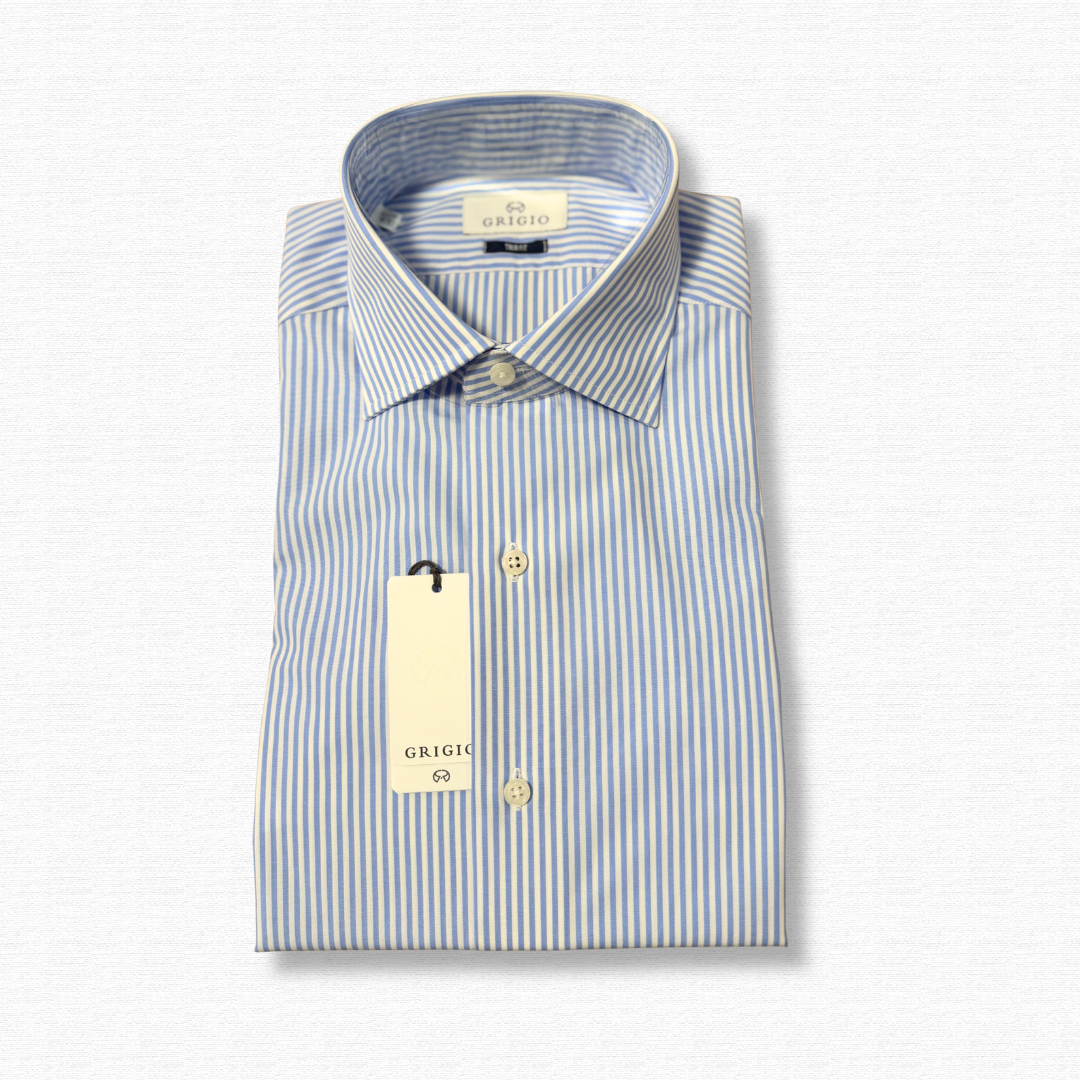 GRIGIO BASTONCINO AZZURRO - CINQUANTOTTO PESARO | Negozio di abbigliamento