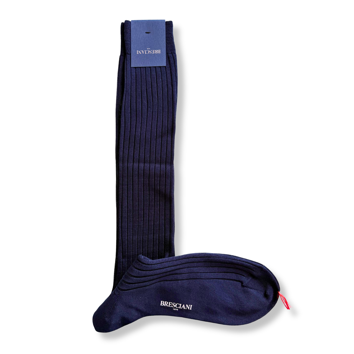 BRESCIANI CALZA IN COTONE NAVY