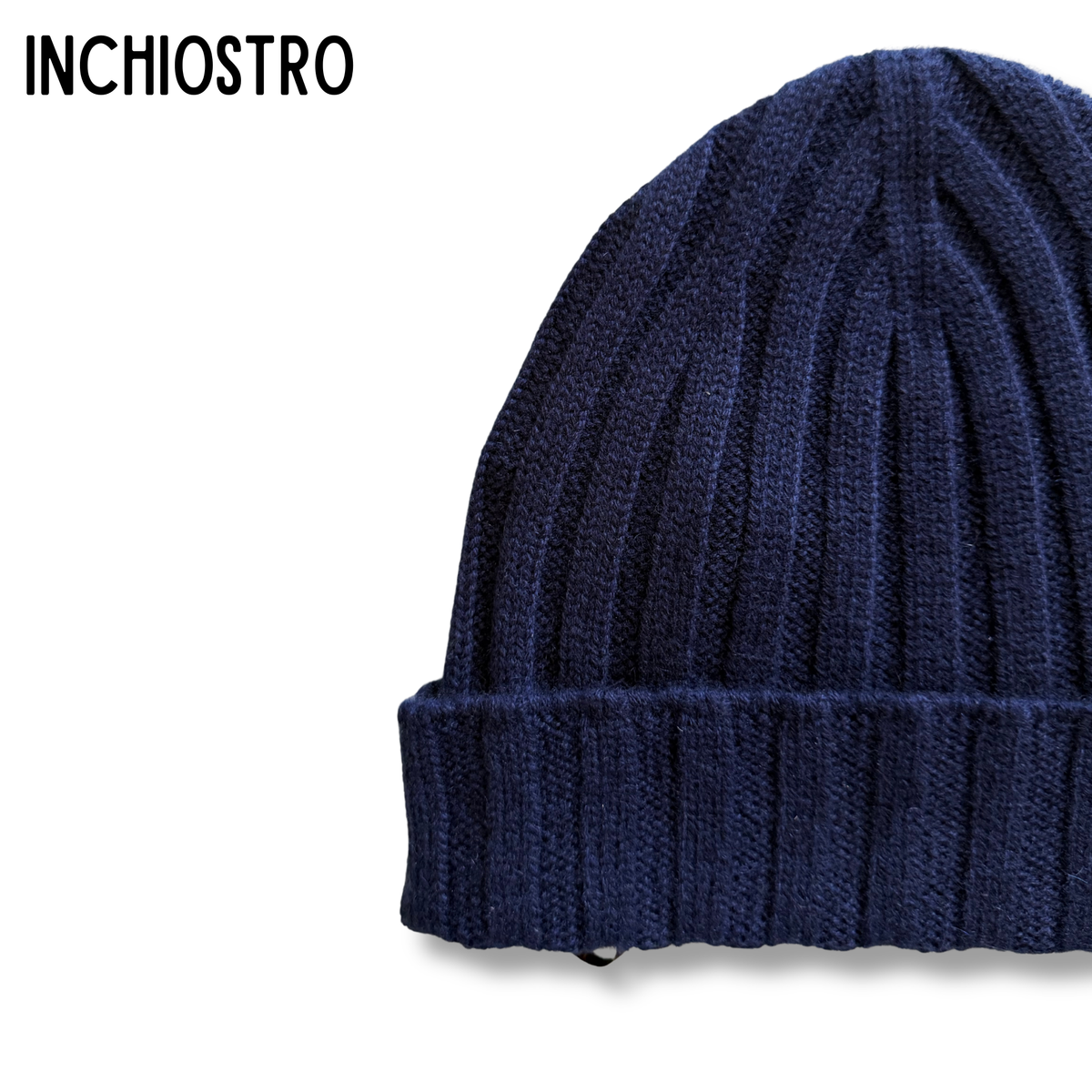 FILIPPO DE LAURENTIIS CUFFIA CASHMERE INCHIOSTRO