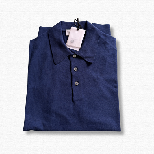 GRAN SASSO POLO MANICA CORTA BLU - CINQUANTOTTO PESARO | Negozio di abbigliamento