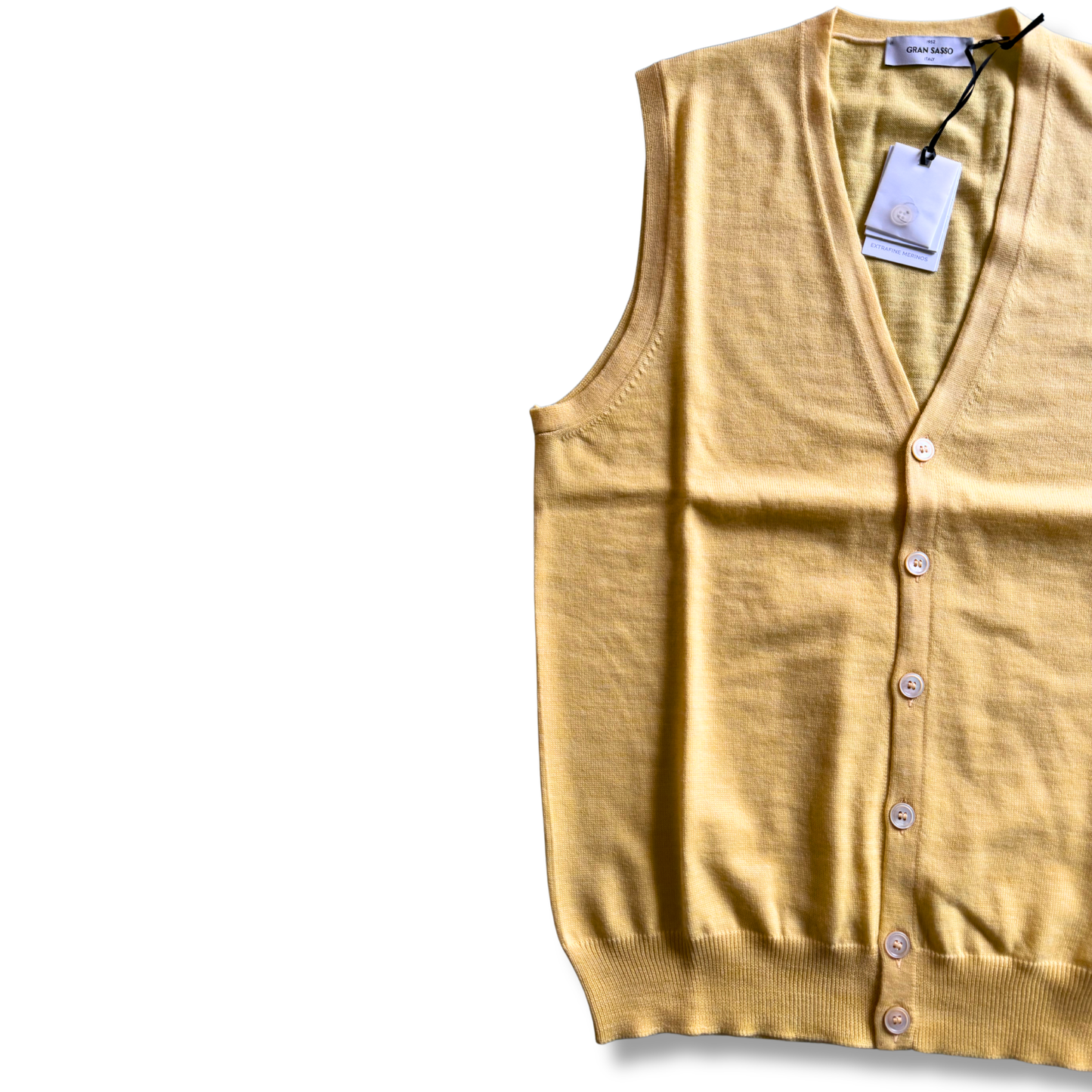 GRAN SASSO GILET GIALLO PASTELLO