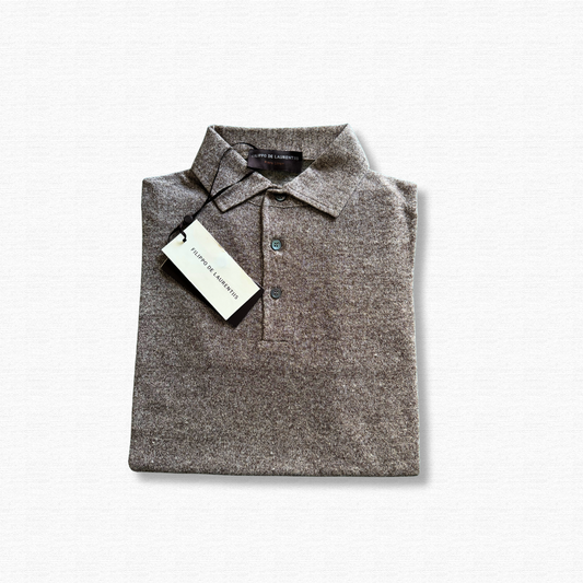 FILIPPO DE LAURENTIIS POLO MANICA CORTA GREIGE - CINQUANTOTTO PESARO | Negozio di abbigliamento