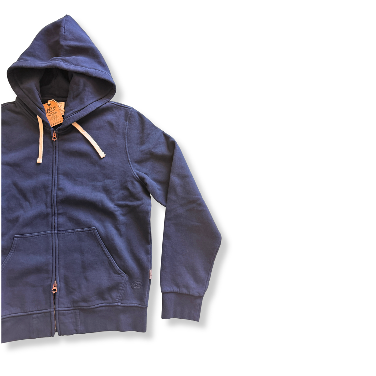 BLKER FELPA FULL ZIP BLU