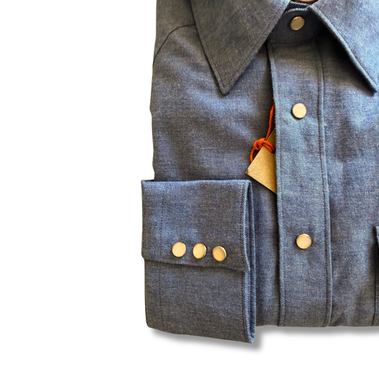 GHERARDI GRIGIO WESTERN AZZURRO - CINQUANTOTTO PESARO | Negozio di abbigliamento