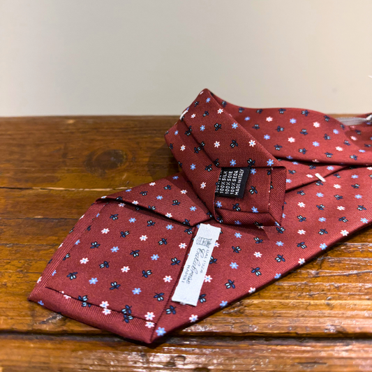 CALABRESE MICRO FANTASIA BORDEAUX - CINQUANTOTTO PESARO | Negozio di abbigliamento