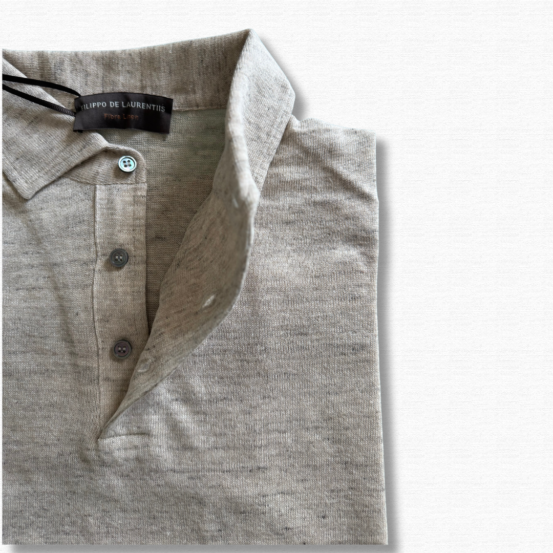 FILIPPO DE LAURENTIIS POLO MANICA CORTA BEIGE - CINQUANTOTTO PESARO | Negozio di abbigliamento