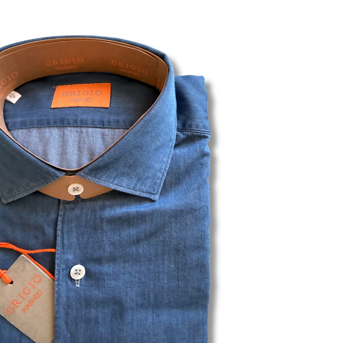 GHERARDI GRIGIO CHAMBRAY CHIARO