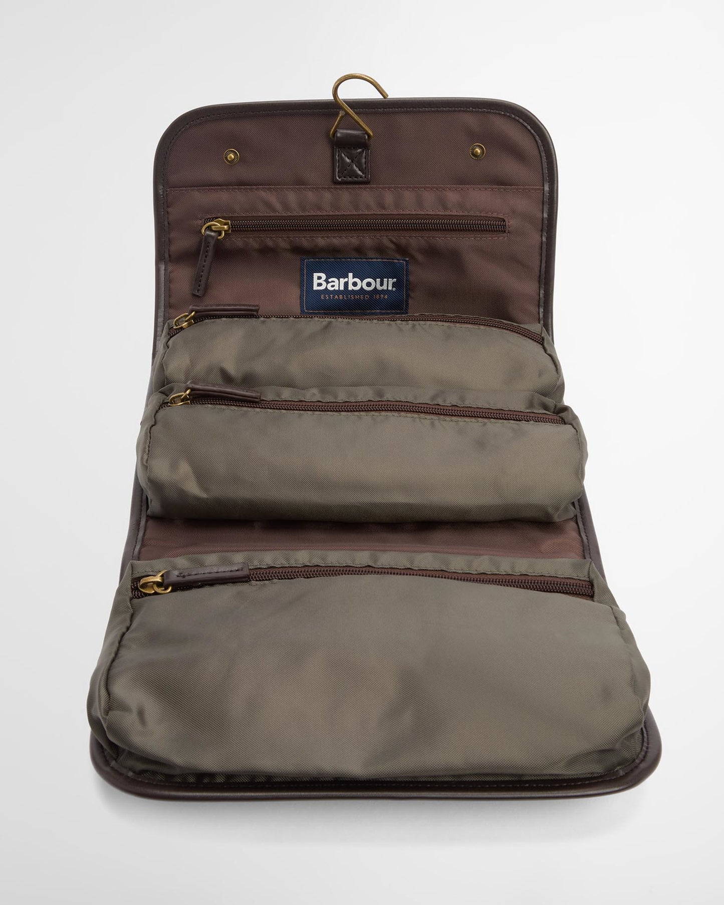 BARBOUR WAX HANGING WASHBAG