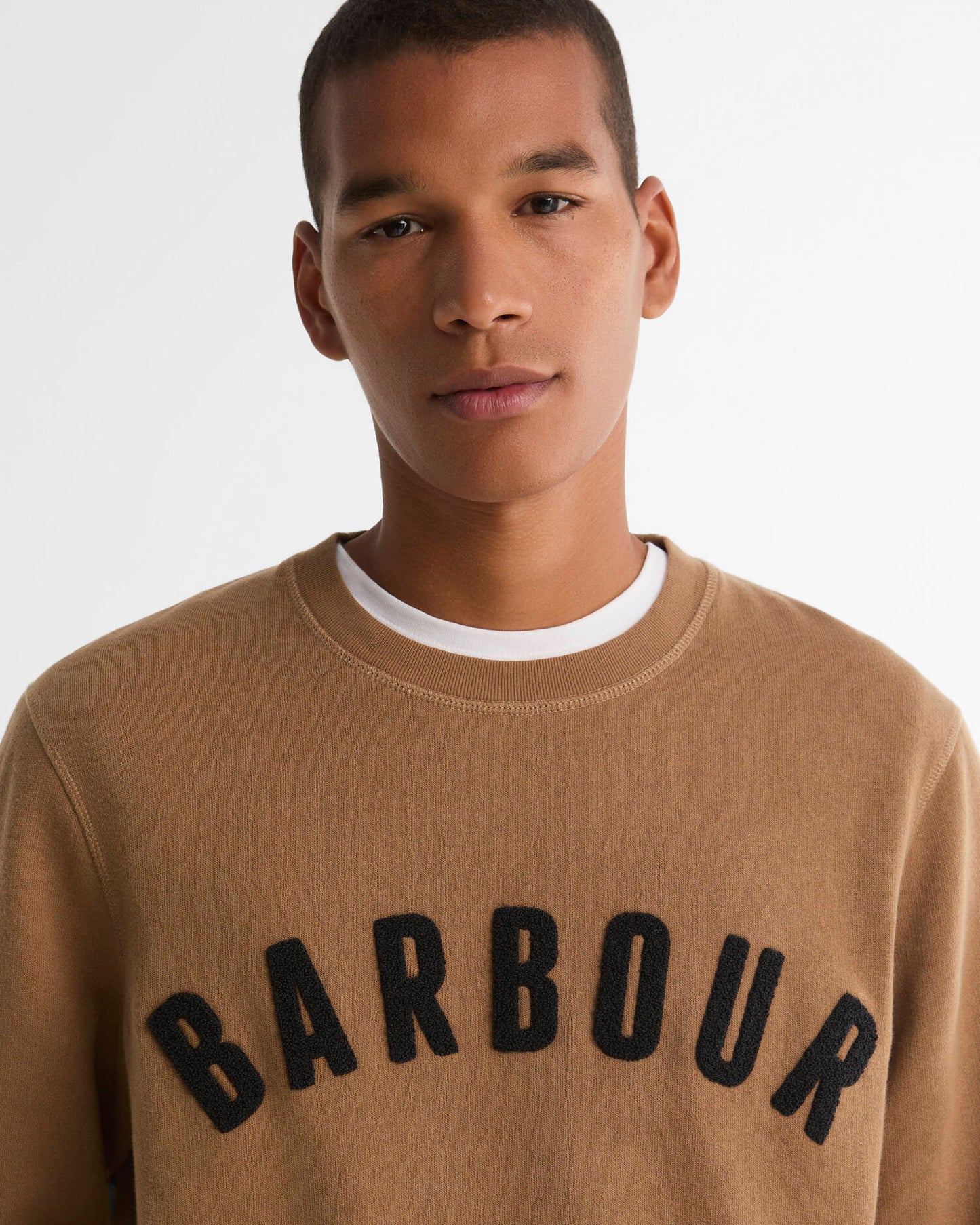 BARBOUR PREP LOGO FELPA SAND