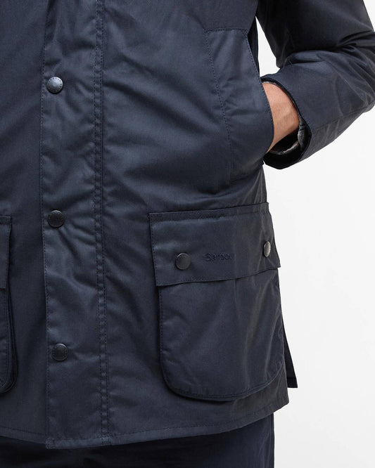 BARBOUR ASHBY BLU NAVY WAXED - CINQUANTOTTO PESARO | Negozio di abbigliamento