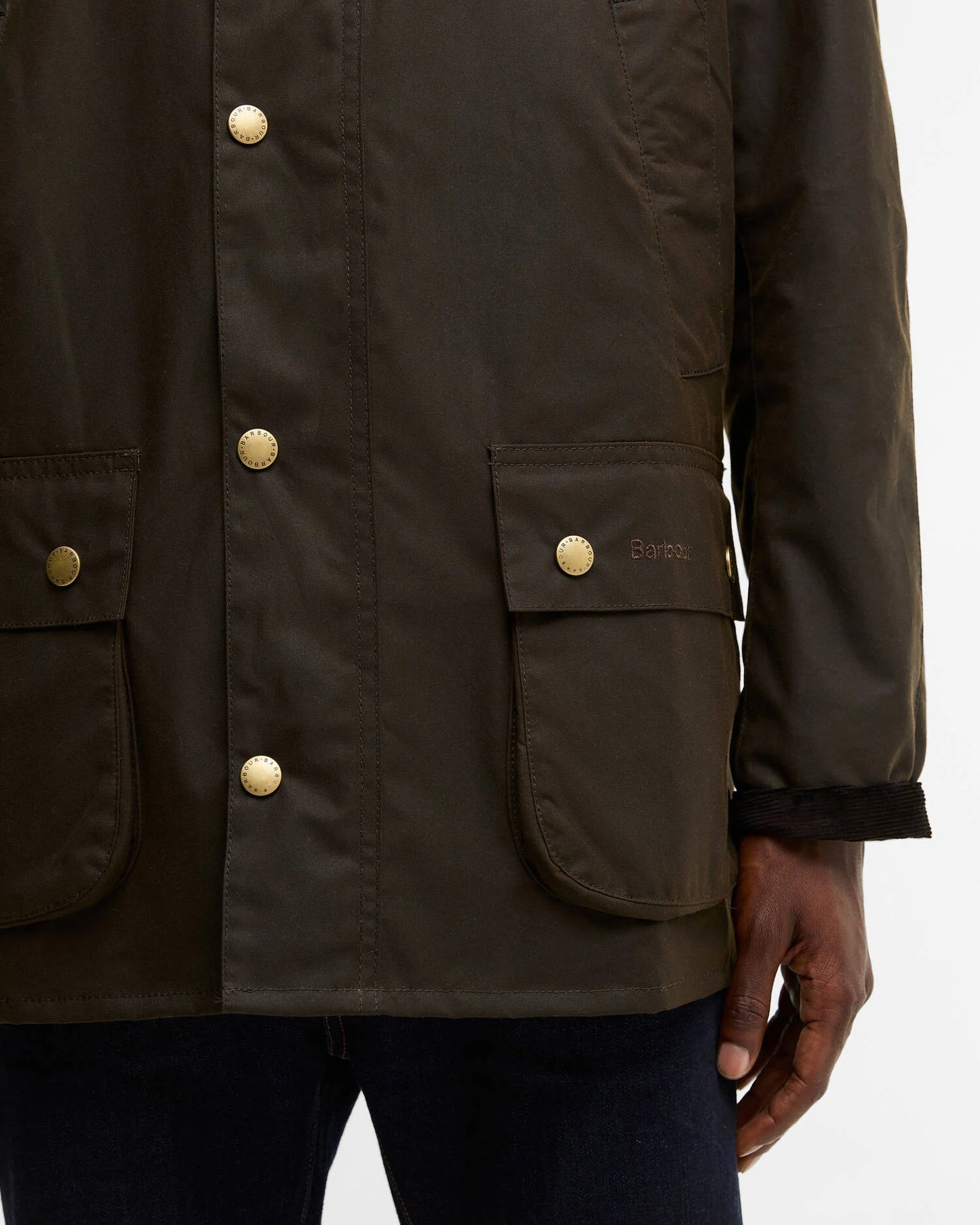 BARBOUR ASHBY OLIVE WAXED