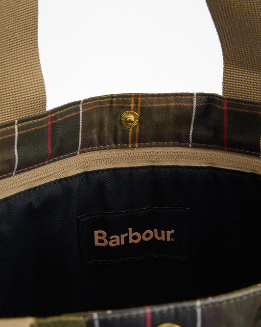 BARBOUR TRANSPORT PATCHWORK TOTE BAG