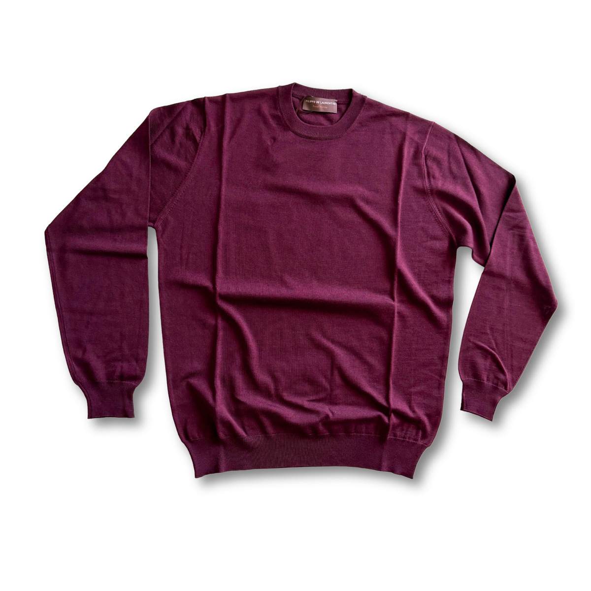 FILIPPO DE LAURENTIIS GIROCOLLO ROYAL MERINO BORDEAUX - CINQUANTOTTO PESARO | Negozio di abbigliamento