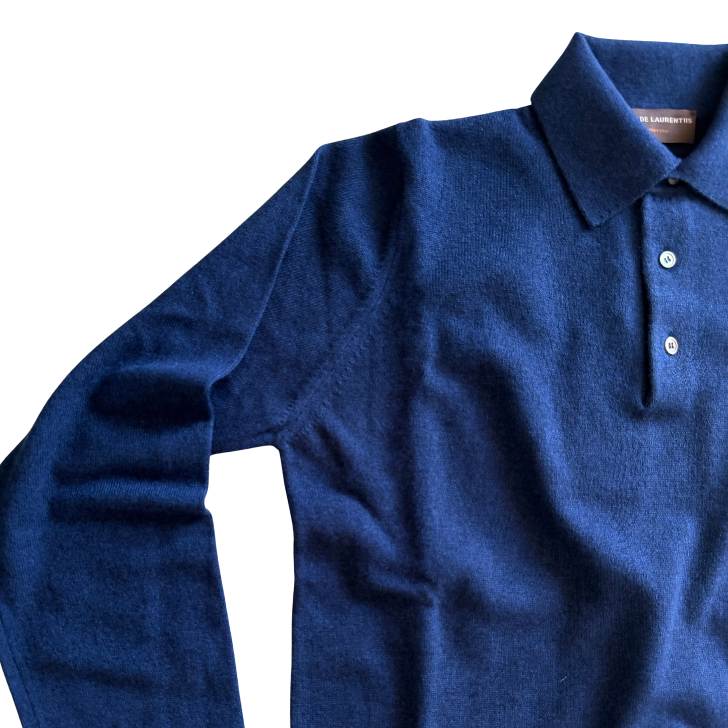 FILIPPO DE LAURENTIIS POLO CASHMERINO BLU