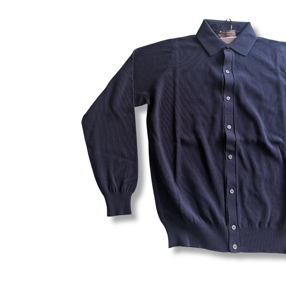 FILIPPO DE LAURENTIIS CAMICIA  CHICCO DI RISO BLU - CINQUANTOTTO PESARO | Negozio di abbigliamento