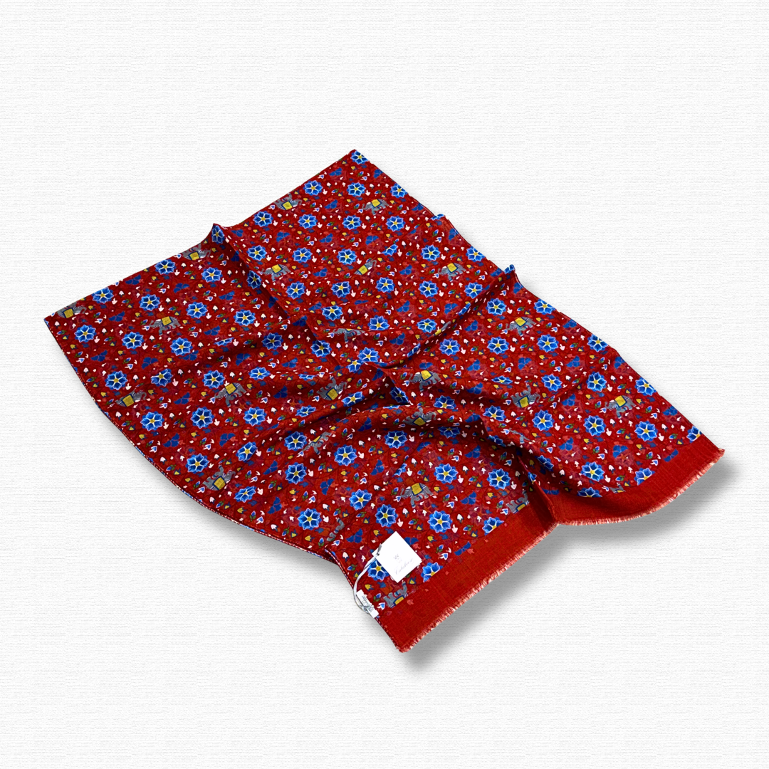 CALABRESE SCIARPA ELEFANTI BORDEAUX - CINQUANTOTTO PESARO | Negozio di abbigliamento