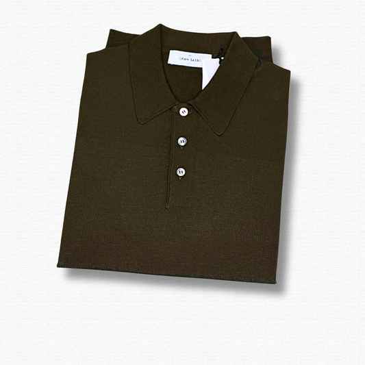 GRAN SASSO POLO MANICA CORTA MORO - CINQUANTOTTO PESARO | Negozio di abbigliamento