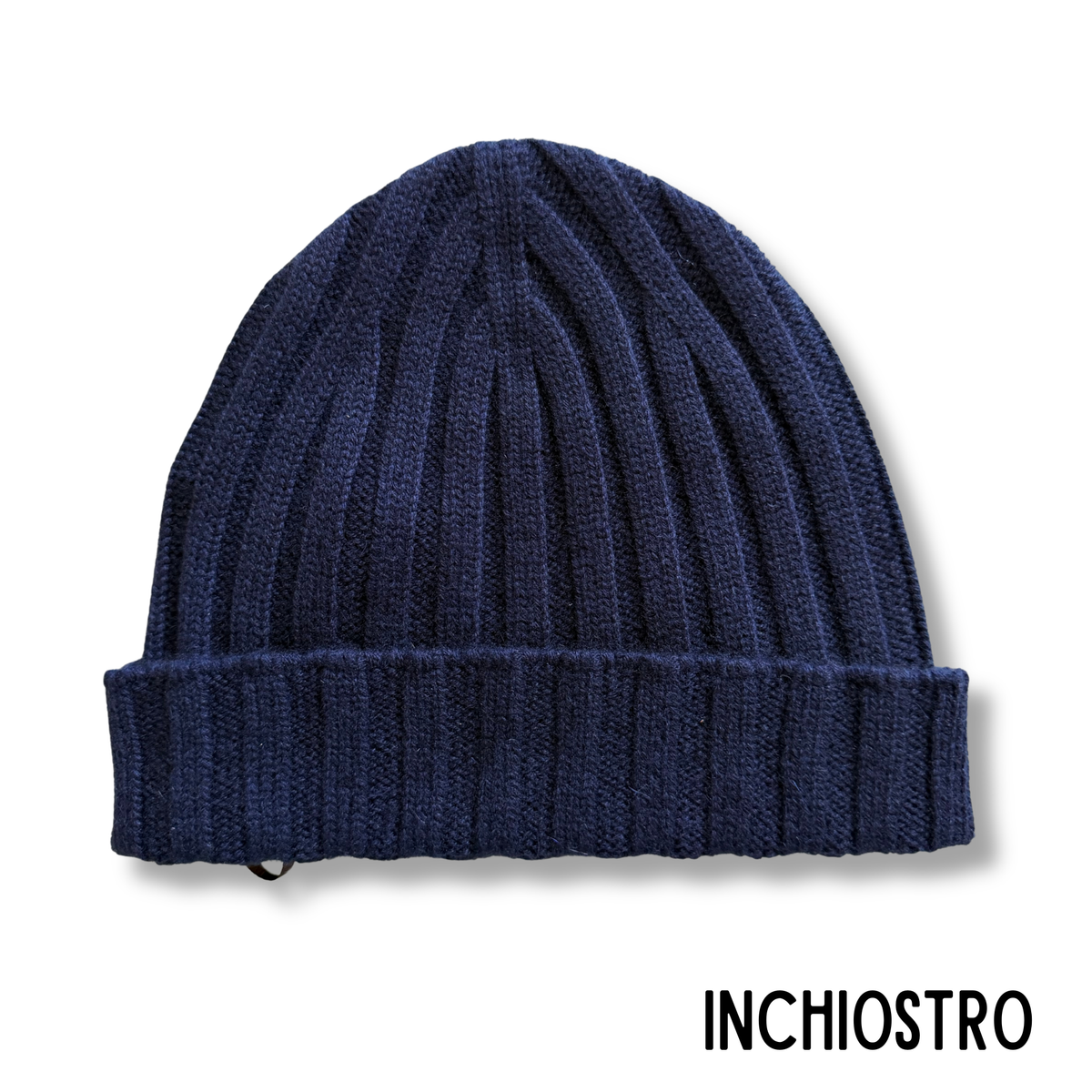 FILIPPO DE LAURENTIIS CUFFIA CASHMERE INCHIOSTRO