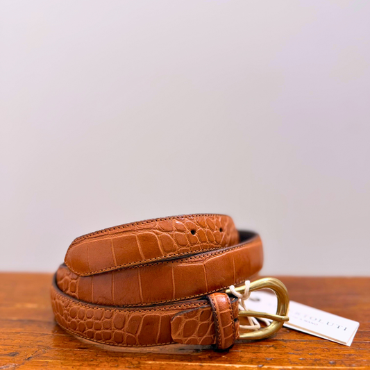 ALBERTO LUTI CINTURA COCCO COGNAC - CINQUANTOTTO PESARO | Negozio di abbigliamento