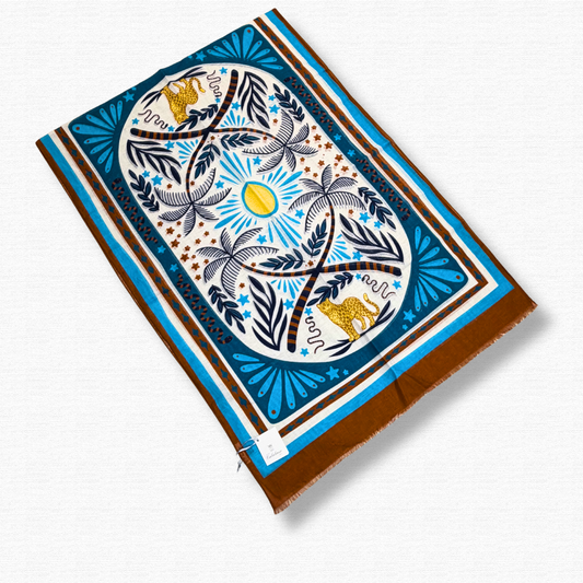 CALABRESE SCIARPA GHEPARDO BIANCO - CINQUANTOTTO PESARO | Negozio di abbigliamento