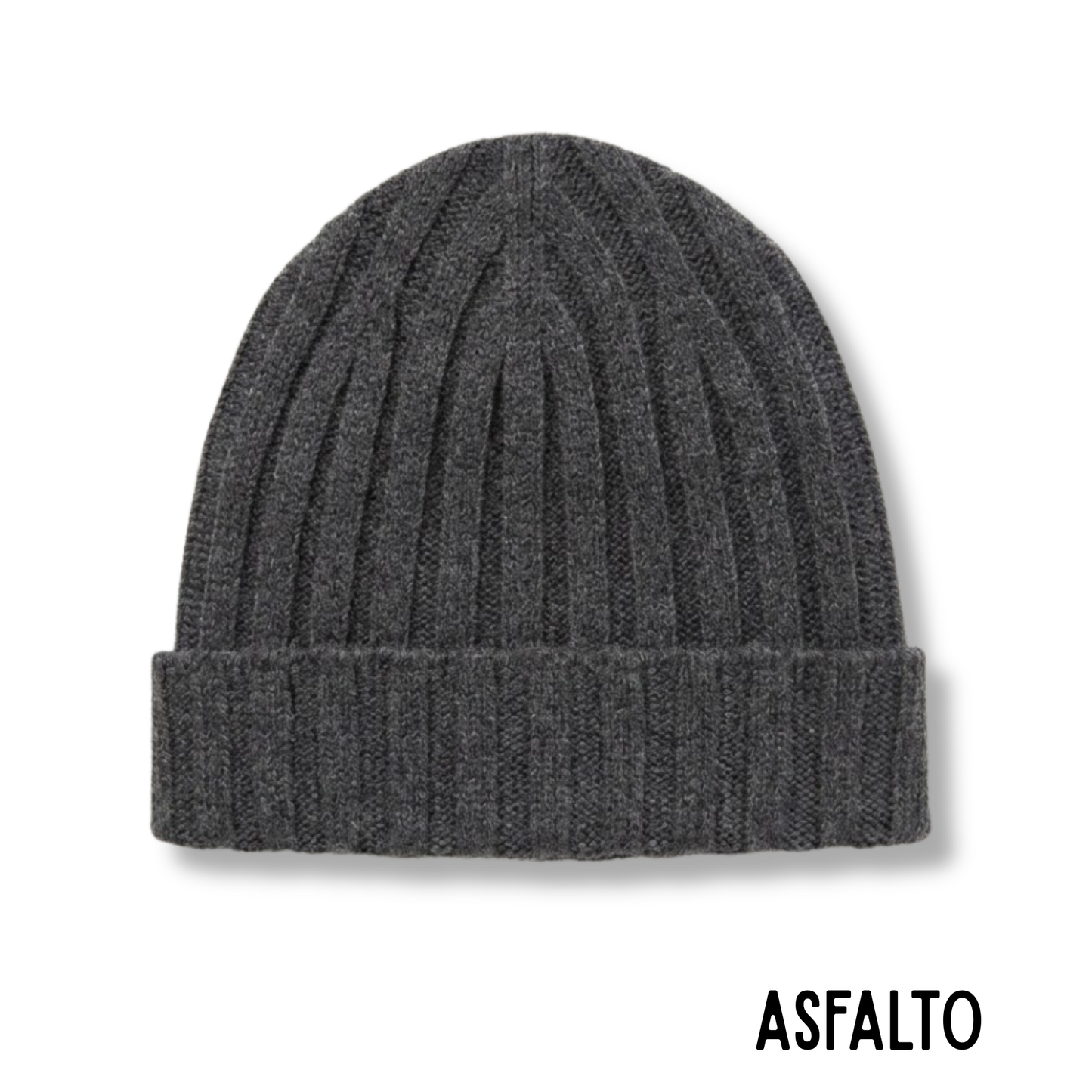 FILIPPO DE LAURENTIIS CUFFIA CASHMERE ASFALTO
