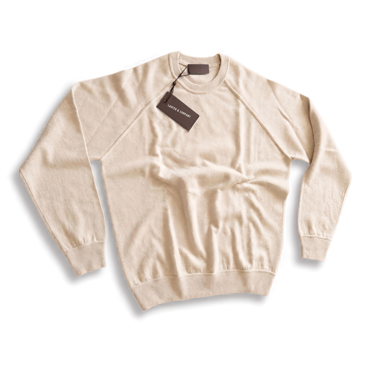 FILIPPO DE LAURENTIIS TAGLIO FELPA BEIGE