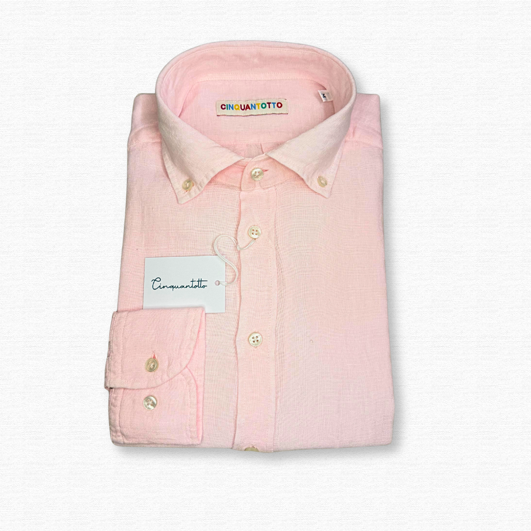 CINQUANTOTTO CAMICIA LINO ROSA - CINQUANTOTTO PESARO | Negozio di abbigliamento