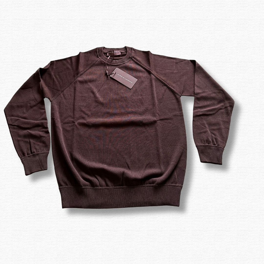 FILIPPO DE LAURENTIIS TAGLIO FELPA CIOCCOLATO - CINQUANTOTTO PESARO | Negozio di abbigliamento