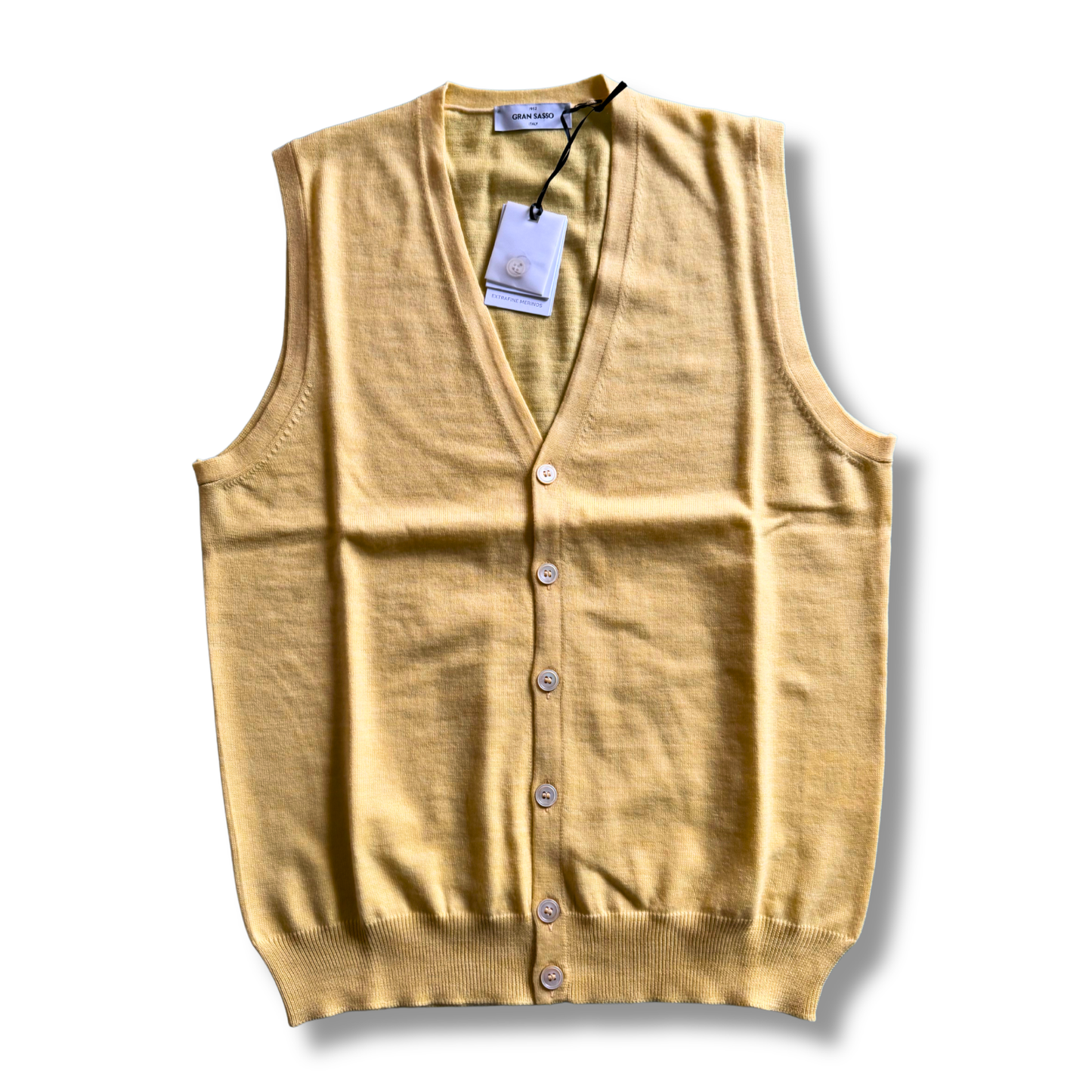 GRAN SASSO GILET GIALLO PASTELLO