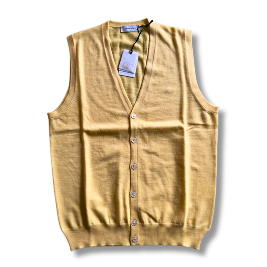 GRAN SASSO GILET GIALLO PASTELLO - CINQUANTOTTO PESARO | Negozio di abbigliamento