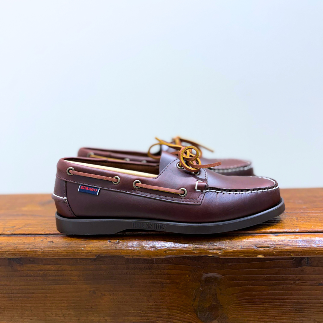 SEBAGO DOCKSIDES PORTLAND WAXED BROWN GUM - CINQUANTOTTO PESARO | Negozio di abbigliamento