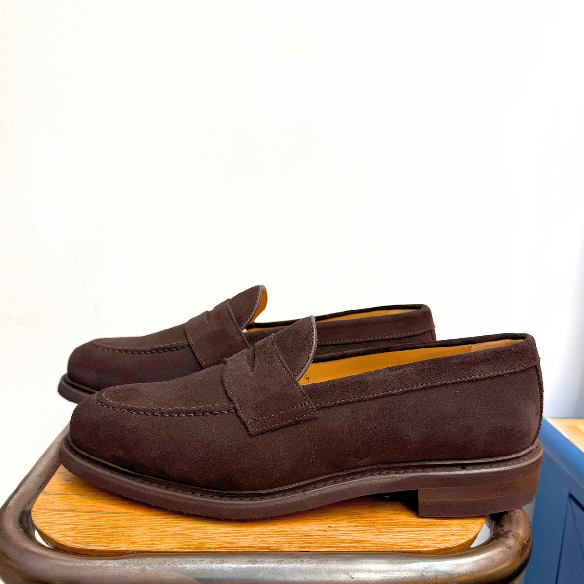 BERWICK MOCASSINO 9628 SUEDE COFFE FONDO EVA