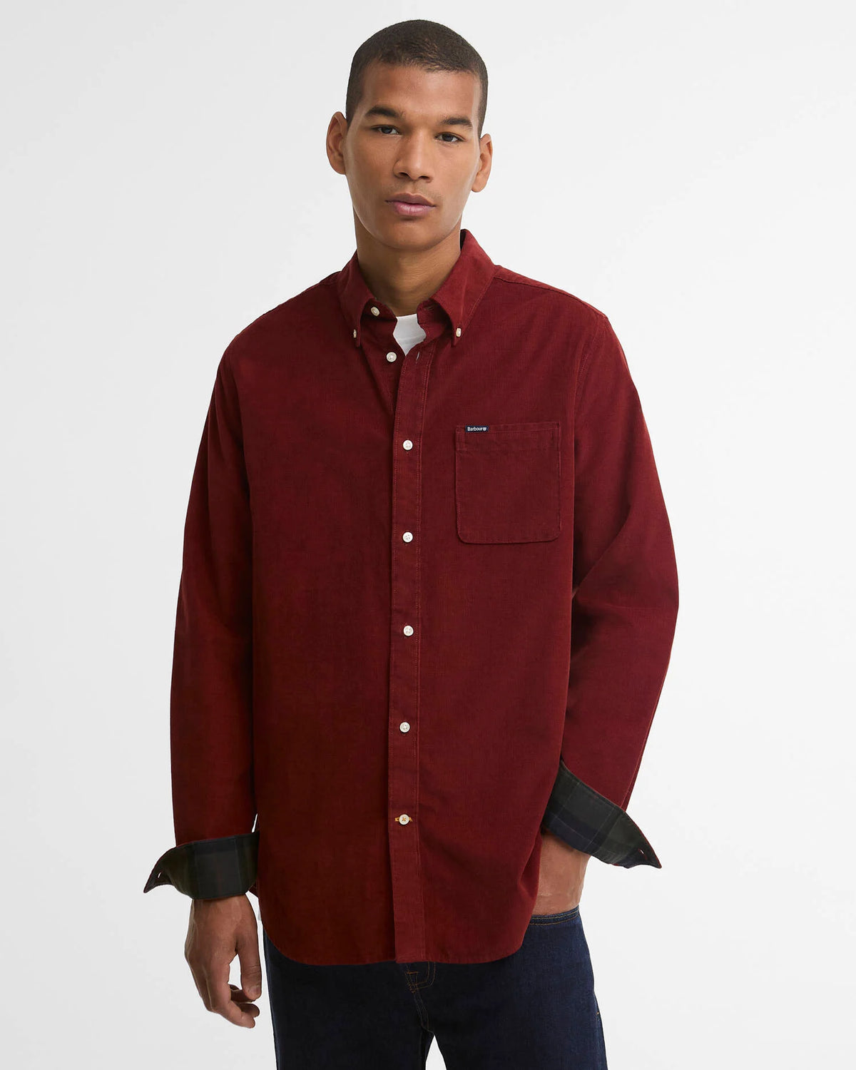 BARBOUR RAMSEY CAMICIA RUSSET BROWN