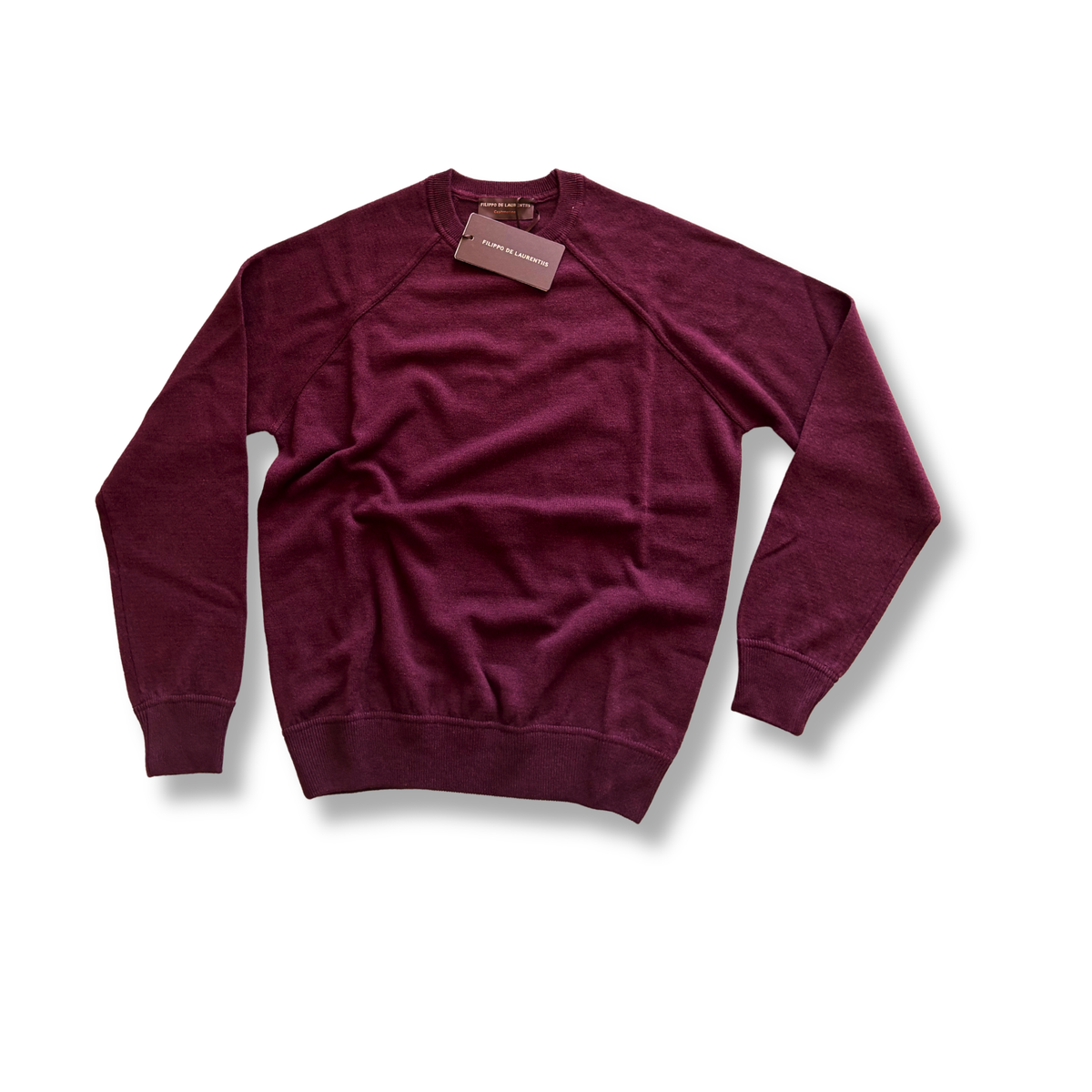 FILIPPO DE LAURENTIIS TAGLIO FELPA BORDEAUX