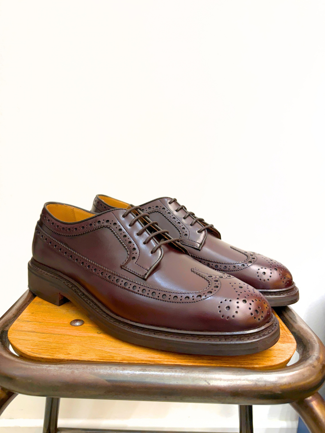 BERWICK BROGUE 4794 MORO FONDO GOMMA CUOIO
