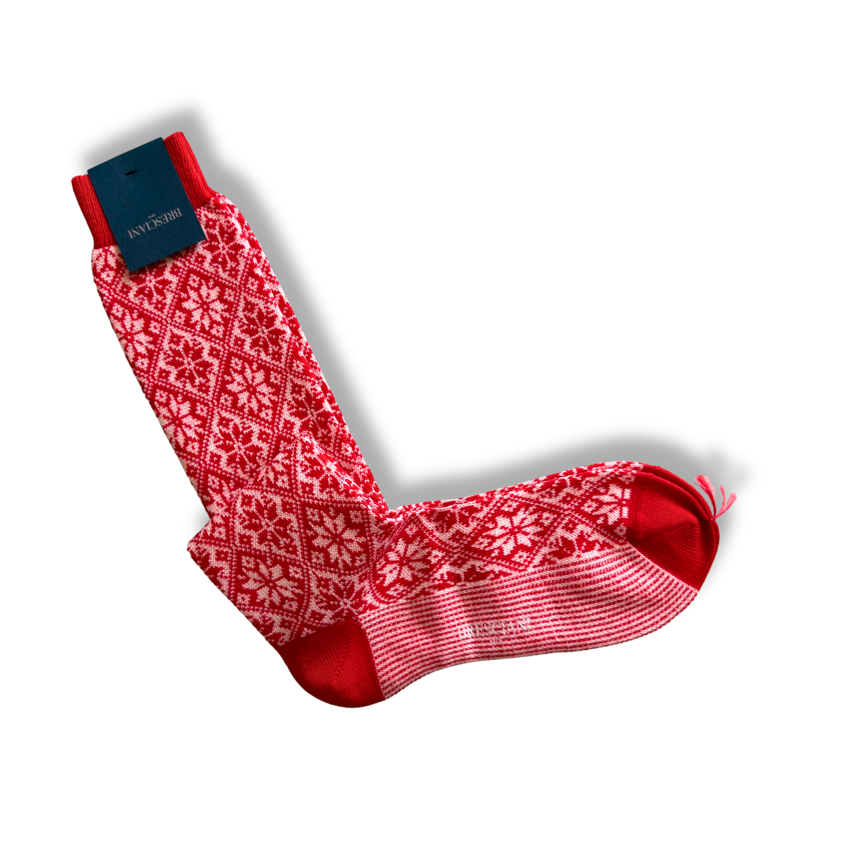 BRESCIANI CALZA GHIRLANDA ROSSO