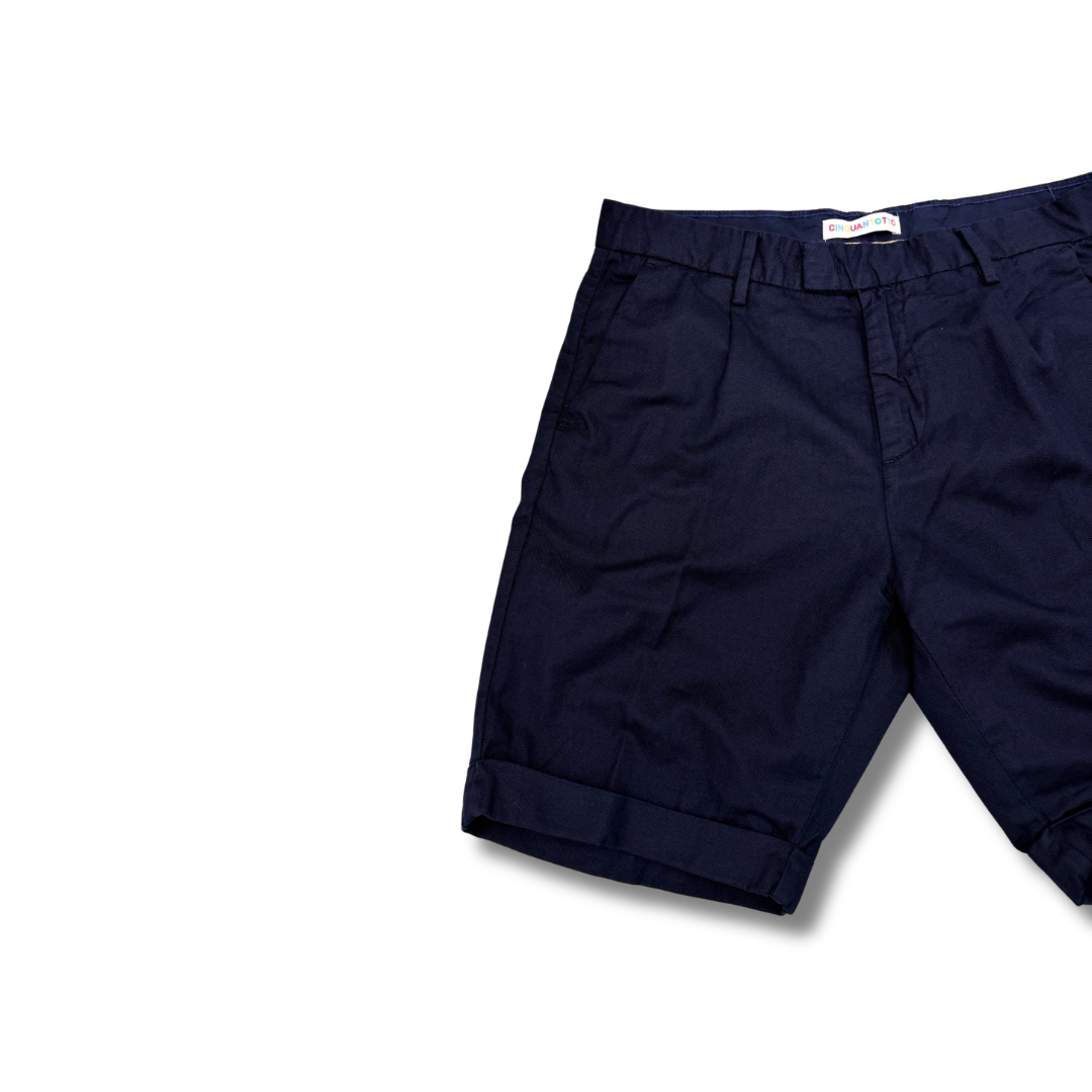 CINQUANTOTTO PANTALONE CORTO COTONE LINO NAVY - CINQUANTOTTO PESARO | Negozio di abbigliamento