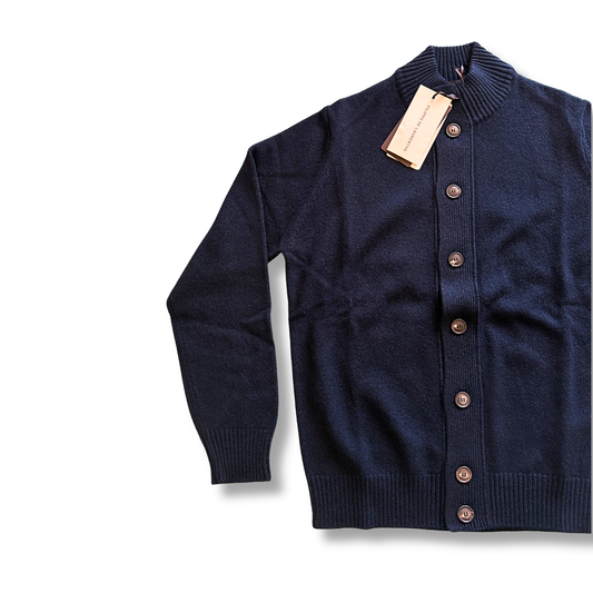 FILIPPO DE LAURENTIIS CARDIGAN BLU NAVY