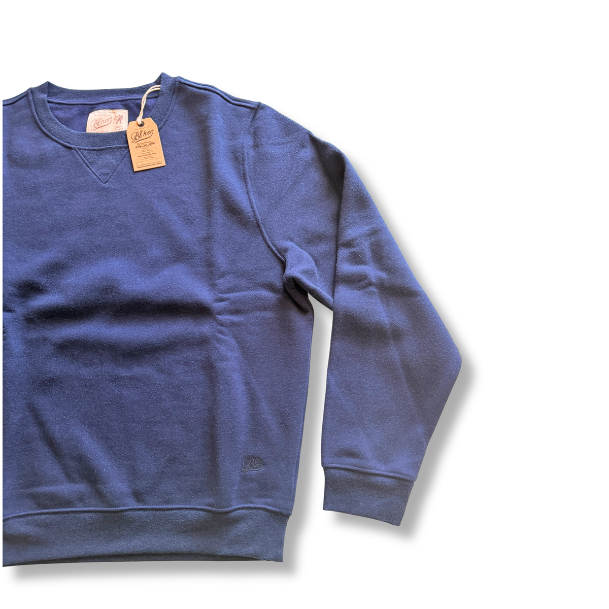 BLKER FELPA GIROCOLLO BLU