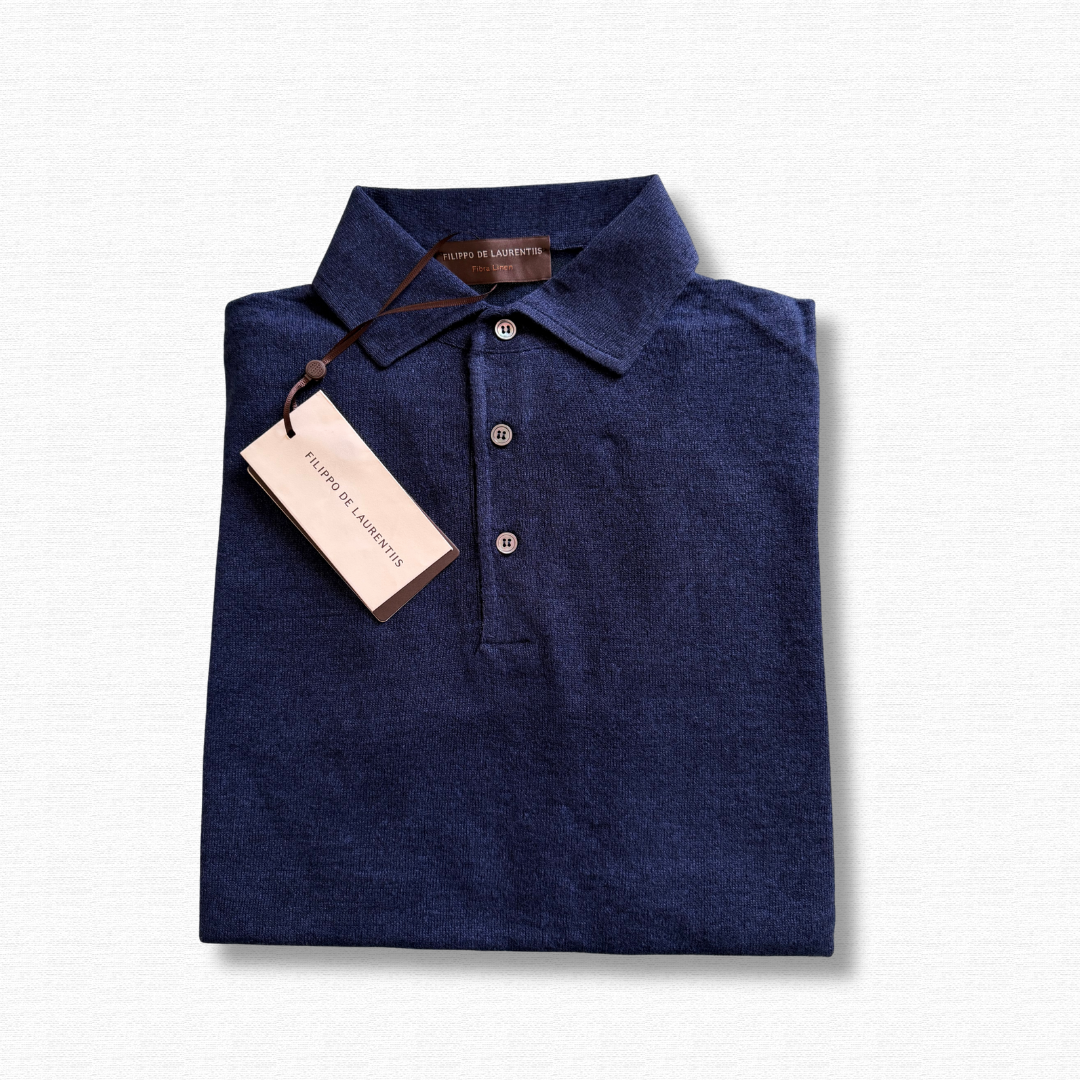 FILIPPO DE LAURENTIIS POLO MANICA CORTA NAVY - CINQUANTOTTO PESARO | Negozio di abbigliamento