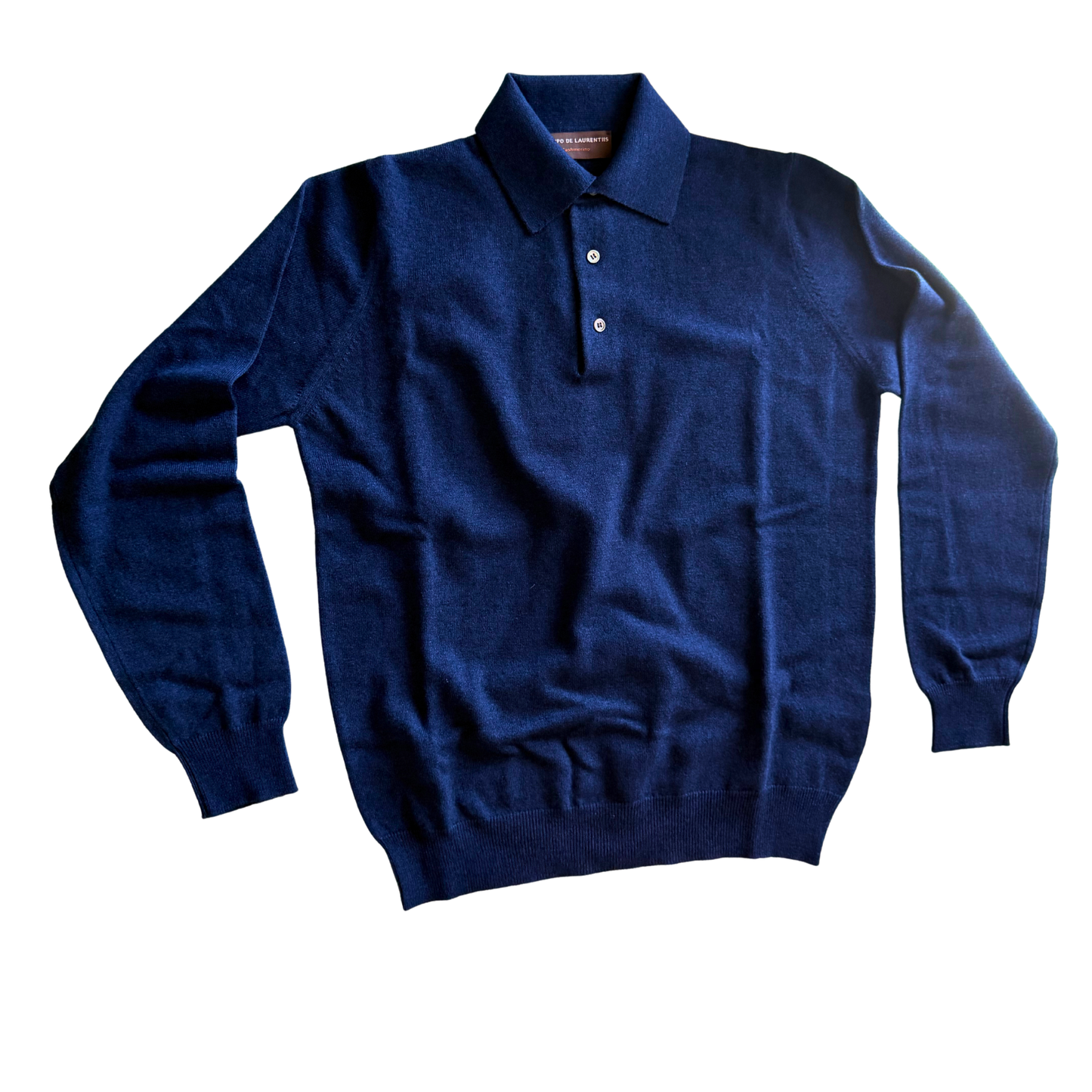FILIPPO DE LAURENTIIS POLO CASHMERINO BLU