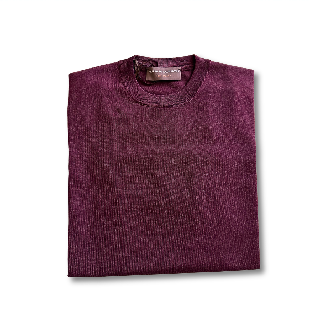 FILIPPO DE LAURENTIIS GIROCOLLO ROYAL MERINO BORDEAUX - CINQUANTOTTO PESARO | Negozio di abbigliamento