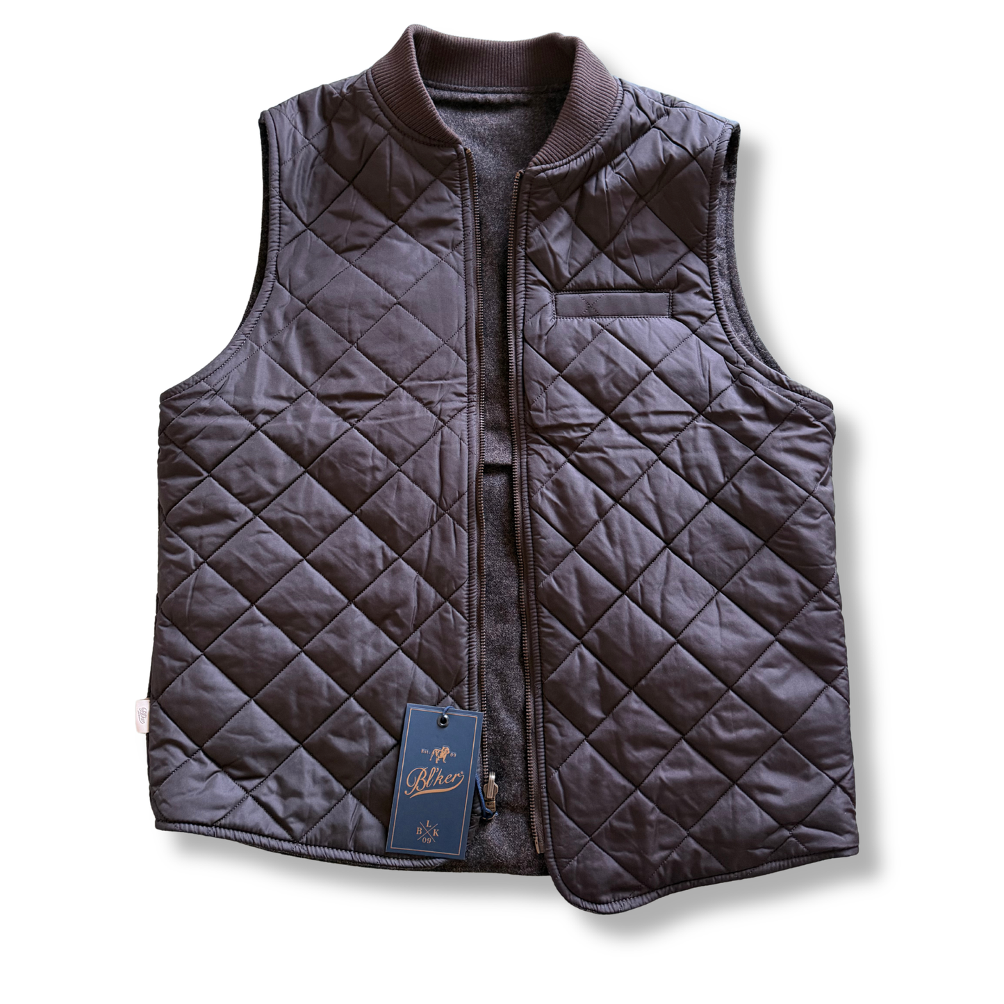 BLKER GILET REVERSIBILE MARRONE