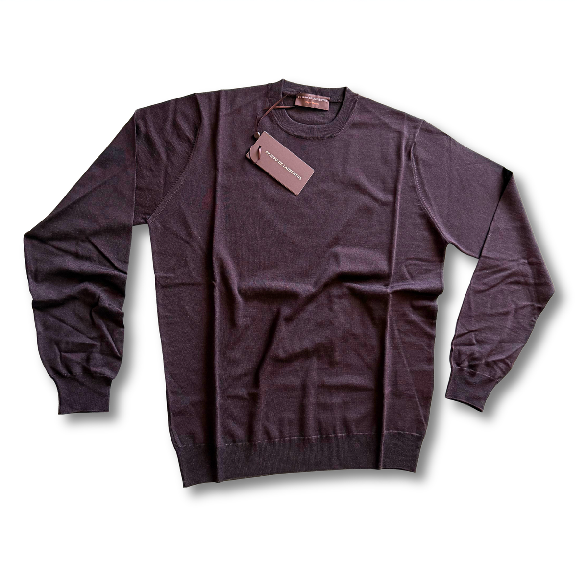 FILIPPO DE LAURENTIIS GIROCOLLO ROYAL MERINO MARRONE - CINQUANTOTTO PESARO | Negozio di abbigliamento