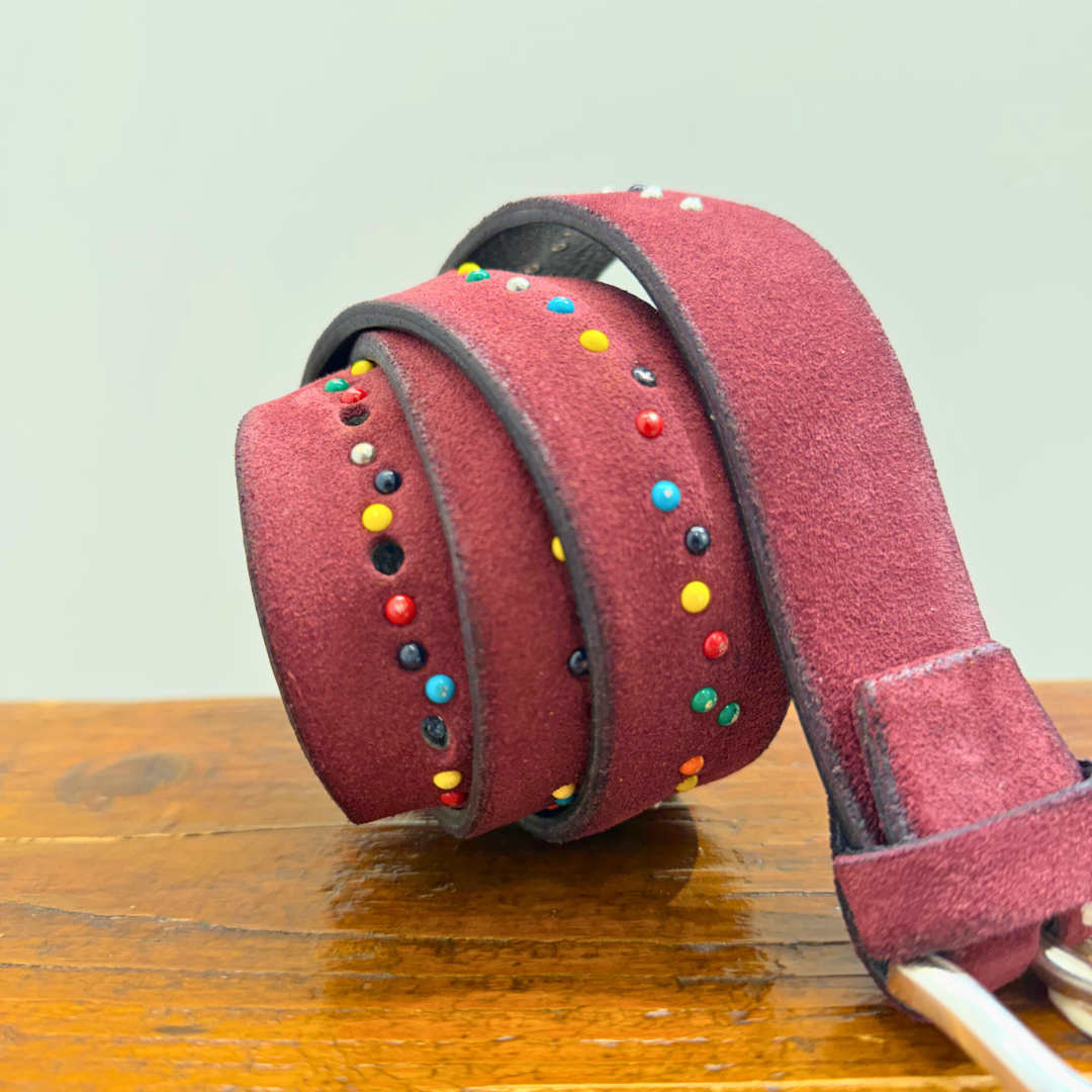 ALBERTO LUTI CINTURA BORCHIE BORDEAUX - CINQUANTOTTO PESARO | Negozio di abbigliamento