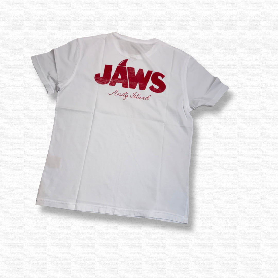 BLKER T SHIRT JAWS BIANCO - CINQUANTOTTO PESARO | Negozio di abbigliamento