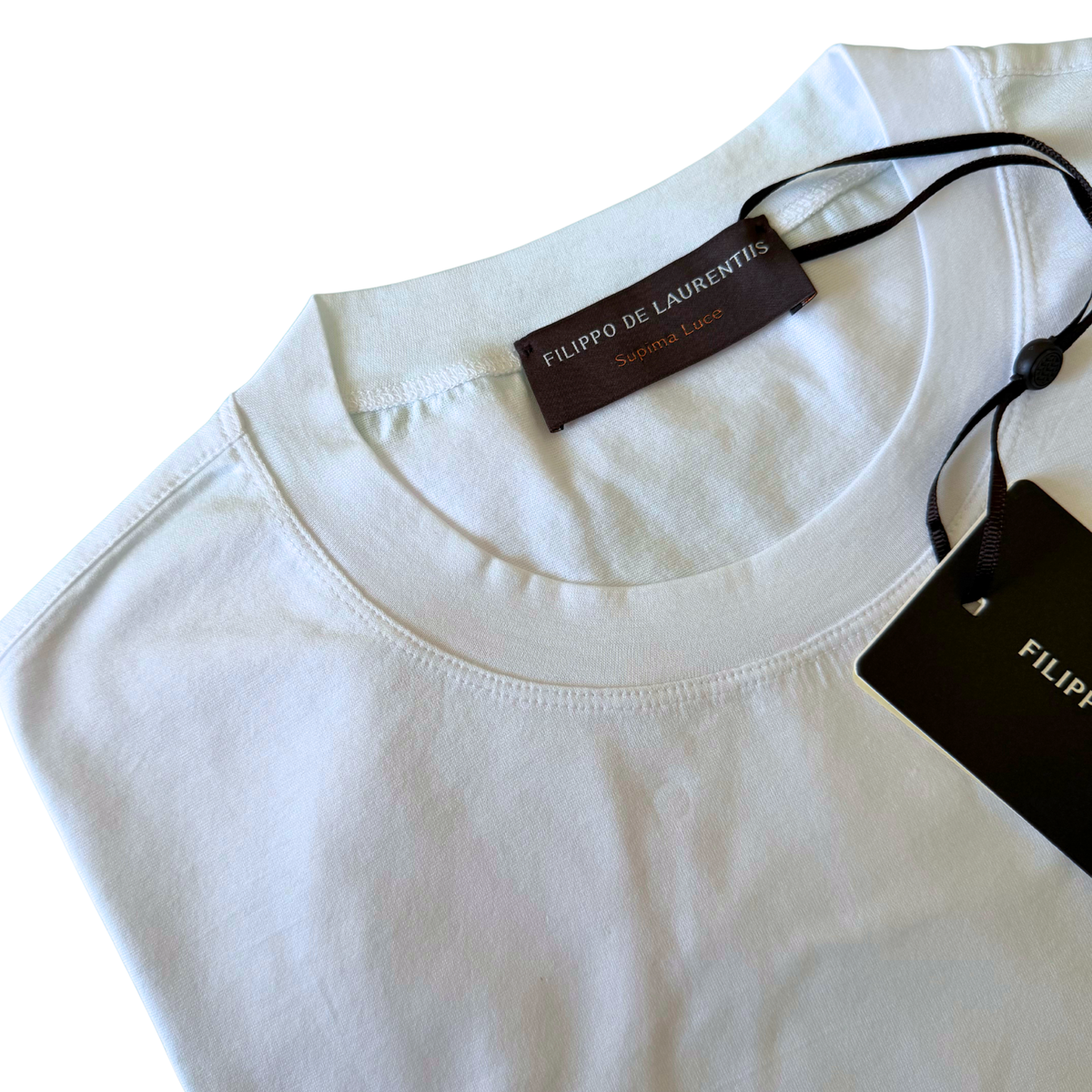 FILIPPO DE LAURENTIIS T SHIRT COTONE LUCE BIANCO - CINQUANTOTTO PESARO | Negozio di abbigliamento