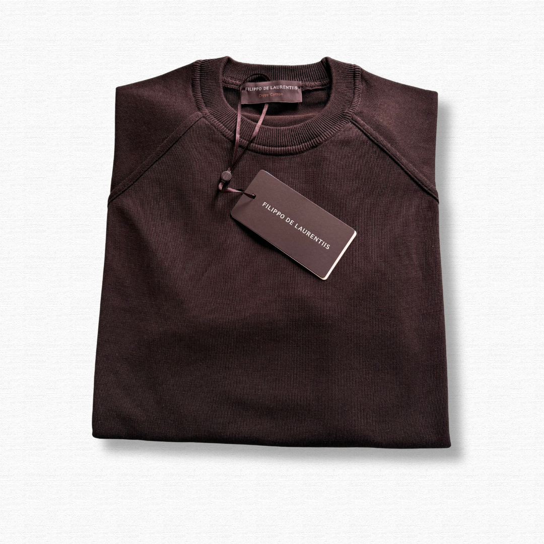 FILIPPO DE LAURENTIIS TAGLIO FELPA CIOCCOLATO - CINQUANTOTTO PESARO | Negozio di abbigliamento